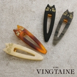 猫モチーフのくちばしクリップ マーブル 二又 | VINGTAINE | 詳細画像1