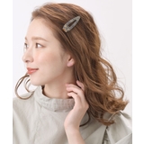 グレー | 猫モチーフのくちばしクリップ マーブル 二又 | VINGTAINE