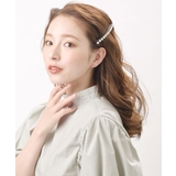 ブラック | バレッタ パール フェイクレザー | VINGTAINE