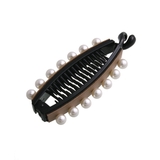 バナナクリップ パール付き フェイクレザー | VINGTAINE | 詳細画像9