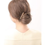 ブラウン | ヘアクリップ マーブル模様 ジューシーカラー | VINGTAINE