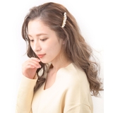 ゴールド | バレッタ パール ビジュー | VINGTAINE