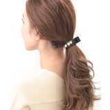 ブラック | ヘアクリップ 3粒 パール付き | VINGTAINE