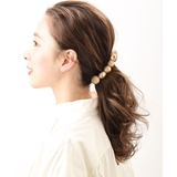 ベージュ | バナナクリップ メタル ボタン | VINGTAINE