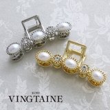 バンスクリップ ヘアクリップ パール | VINGTAINE | 詳細画像1 