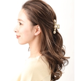 ゴールド | バンスクリップ ヘアクリップ パール | VINGTAINE