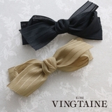 バレッタ リボン ストライプ | VINGTAINE | 詳細画像1 