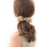 ベージュ | バレッタ リボン ストライプ | VINGTAINE