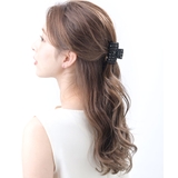 ブラック | バンスクリップ ヘアクリップ ビジュー | VINGTAINE