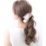 ピンク | バナナクリップ シフォン サテン | VINGTAINE