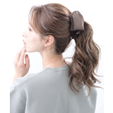 ブラウン | バナナクリップ シフォン サテン | VINGTAINE