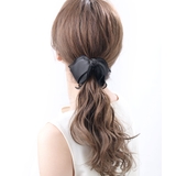 ブラック | バナナクリップ シフォン サテン | VINGTAINE