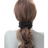 ブラック | バナナクリップ リボン 上品 | VINGTAINE