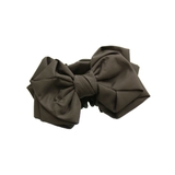 ブラウン | バンスクリップ リボン 上品 | VINGTAINE