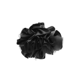 ブラック | バンスクリップ フリル サテン | VINGTAINE