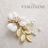 ヘアクリップ フラワー メタル | VINGTAINE | 詳細画像1 