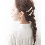 ベージュ | ヘアクリップ 2個セット くちばしクリップ | VINGTAINE