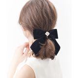 ワンカラー | バレッタ リボン パール | VINGTAINE