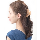 サーモンピンク | バンスクリップ ヘアクリップ フラワー | VINGTAINE