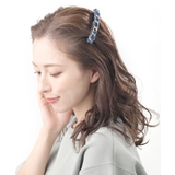 インディゴブルー | バレッタ ヘアクリップ デニム風 | VINGTAINE
