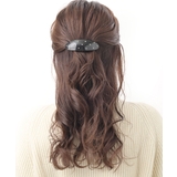 ブラック | バレッタ ヘアクリップ スタッズ | VINGTAINE