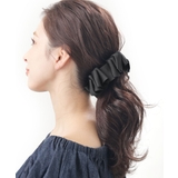 ブラック | バナナクリップ リボン フリル | VINGTAINE