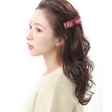 ワイン | バレッタ ツイード リボン | VINGTAINE