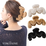 バンスクリップ ヘアクリップ フェイクファー | VINGTAINE | 詳細画像1