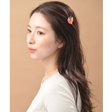 イチゴ | フルーツモチーフヘアクリップ ヘアアクセ アクセント | VINGTAINE