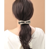 バイカラーグログランリボンバレッタ ヘアアクセ シンプル | VINGTAINE | 詳細画像3
