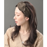 ブラウン | ワイヤー入りヘアバンド 大人 ヘアアクセ | VINGTAINE