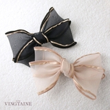 オーガンジー リボンバレッタ 大ぶり | VINGTAINE | 詳細画像1 