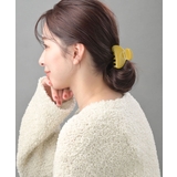 マスタードイエロー | パール付き バンスクリップ ヘアクリップ | VINGTAINE