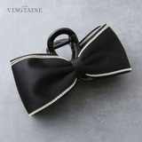 サテンリボン バンスクリップ メタリックライン | VINGTAINE | 詳細画像1 