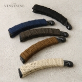 編みデザインバナナクリップ スリム シンプル | VINGTAINE | 詳細画像1 