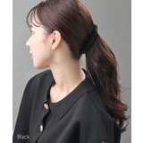 ブラック | 編みデザインバナナクリップ スリム シンプル | VINGTAINE