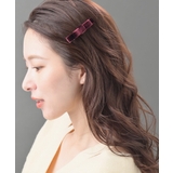 ワイン | ベロアリボン ヘアクリップ 上品 | VINGTAINE