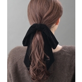 ワンカラー | 上質ベルベット ロングリボン ヘアゴム | VINGTAINE