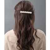 大粒パールラインバレッタ まとめ髪 ヘアアクセサリー | VINGTAINE | 詳細画像3