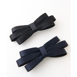 トリプルレイヤーサテンリボンバレッタ 上品 シンプル | VINGTAINE | 詳細画像7 