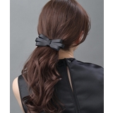 トリプルレイヤーサテンリボンバレッタ 上品 シンプル | VINGTAINE | 詳細画像9 