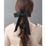 ツイードロングリボンヘアカフ ポニーフック 上品 | VINGTAINE | 詳細画像2
