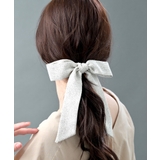 ツイードロングリボンヘアカフ ポニーフック 上品 | VINGTAINE | 詳細画像3