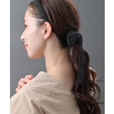 ツイードロングリボンヘアカフ ポニーフック 上品 | VINGTAINE | 詳細画像4