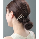 ラインストーンデザインヘアピン2本セット ドロップ ゴールド | VINGTAINE | 詳細画像9