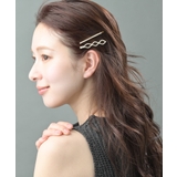 ラインストーンデザインヘアピン2本セット ひし形 ゴールド | VINGTAINE | 詳細画像2