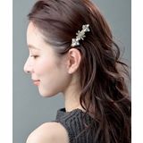 【NEW】くすみカラービジューフラワーヘアクリップ 大人可愛い ビーズ | VINGTAINE | 詳細画像4 