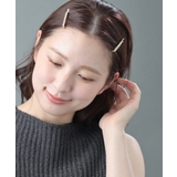 ラインストーンヘアピン2本セット ゴールド 大人上品な煌めきの華奢ヘアアクセサリ… | VINGTAINE | 詳細画像3