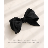 ワイヤー入り ブラックリボンバレッタ 立体 | VINGTAINE | 詳細画像5 