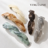 ツイストマーブルバレッタ ニュアンスカラー べっ甲風 | VINGTAINE | 詳細画像1
